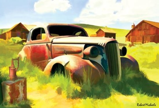 Bodie Dreams Canvas Art - Robert Michaels (19 x 13)