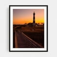 thumbnail image 1 of Bodie Island Lighthouse - Nags Head North Carolina Photography Black Framed Wall Art Print 30 x 40 inches, 1 of 4