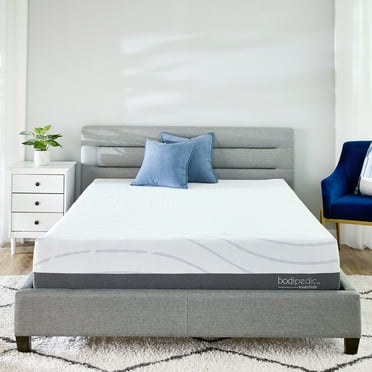 Bodipedic Essentials 10” Queen Tri Layered Plush Comfort Gel Memory Foam Mattress