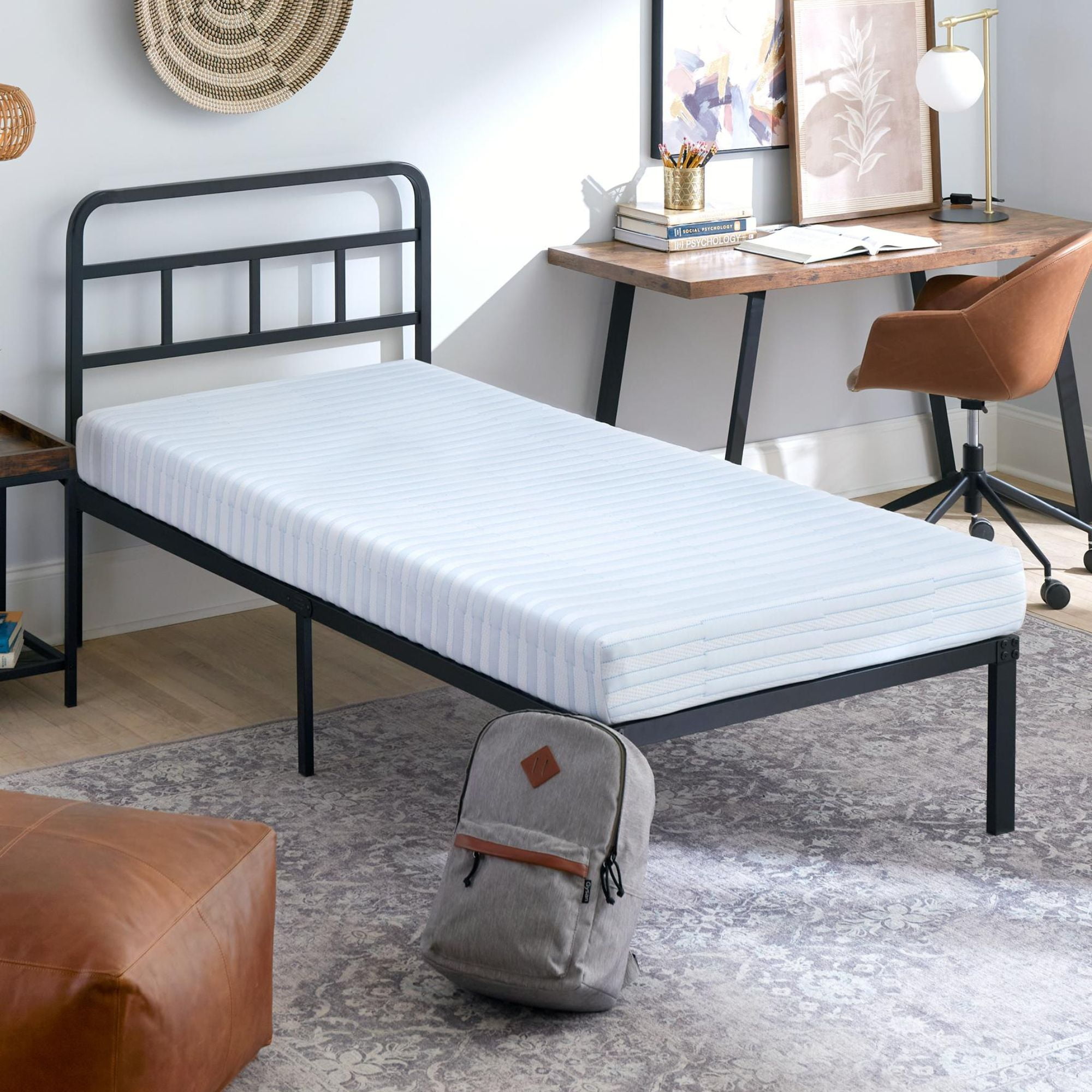 Bodipedic Essentials 6” Full Tight Top Firm Dual Layered Gel Memory Foam Mattress