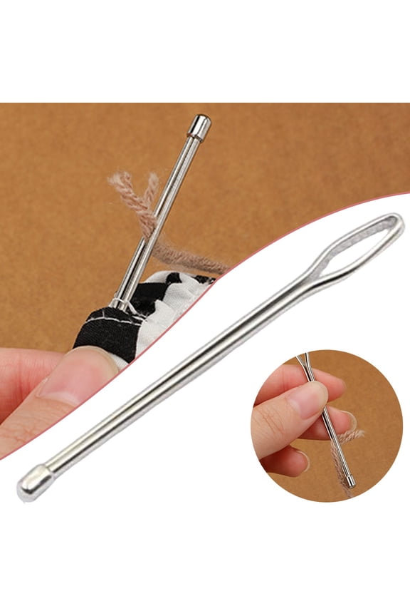 Bodkin Cozival Stainless Steel Bodkin Sewing Threader Tool - Long Loop & Short Rope Clips for Easily Threading Hoodies, Jackets, Pants & Cords, Ergonomic for Diy & Repairs, Drawstring Threader