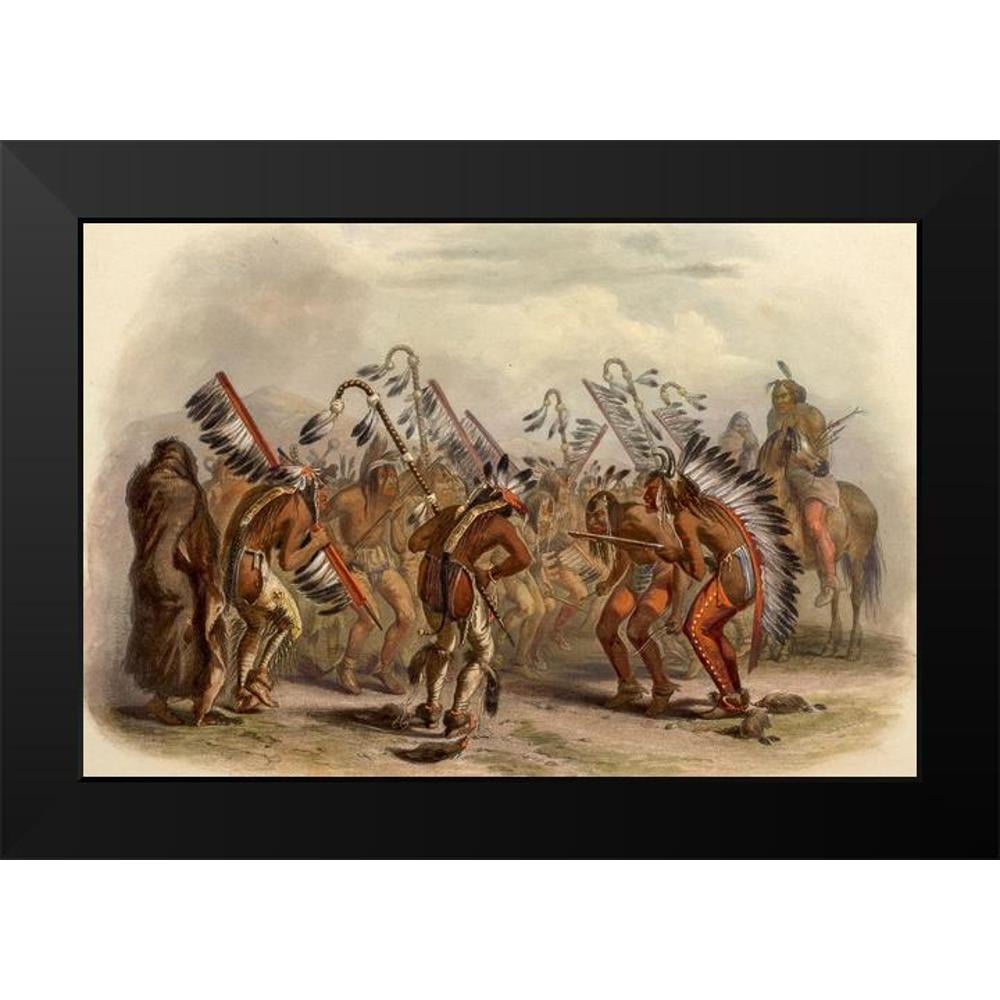 Bodmer, Karl 14x11 Black Modern Framed Museum Art Print Titled - Dance ...