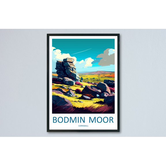 Bodmin Moor Travel England Wall Decor Unframed Paper Print