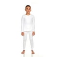 thumbnail image 1 of Bodtek Boys Crewneck long johns base layer Set (White Medium), 1 of 6