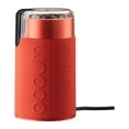 thumbnail interactive-video image 1 of Bodum Bistro Stainless Steel Blade Electric Coffee Grinder, 7 Inches, Red, 1 of 16