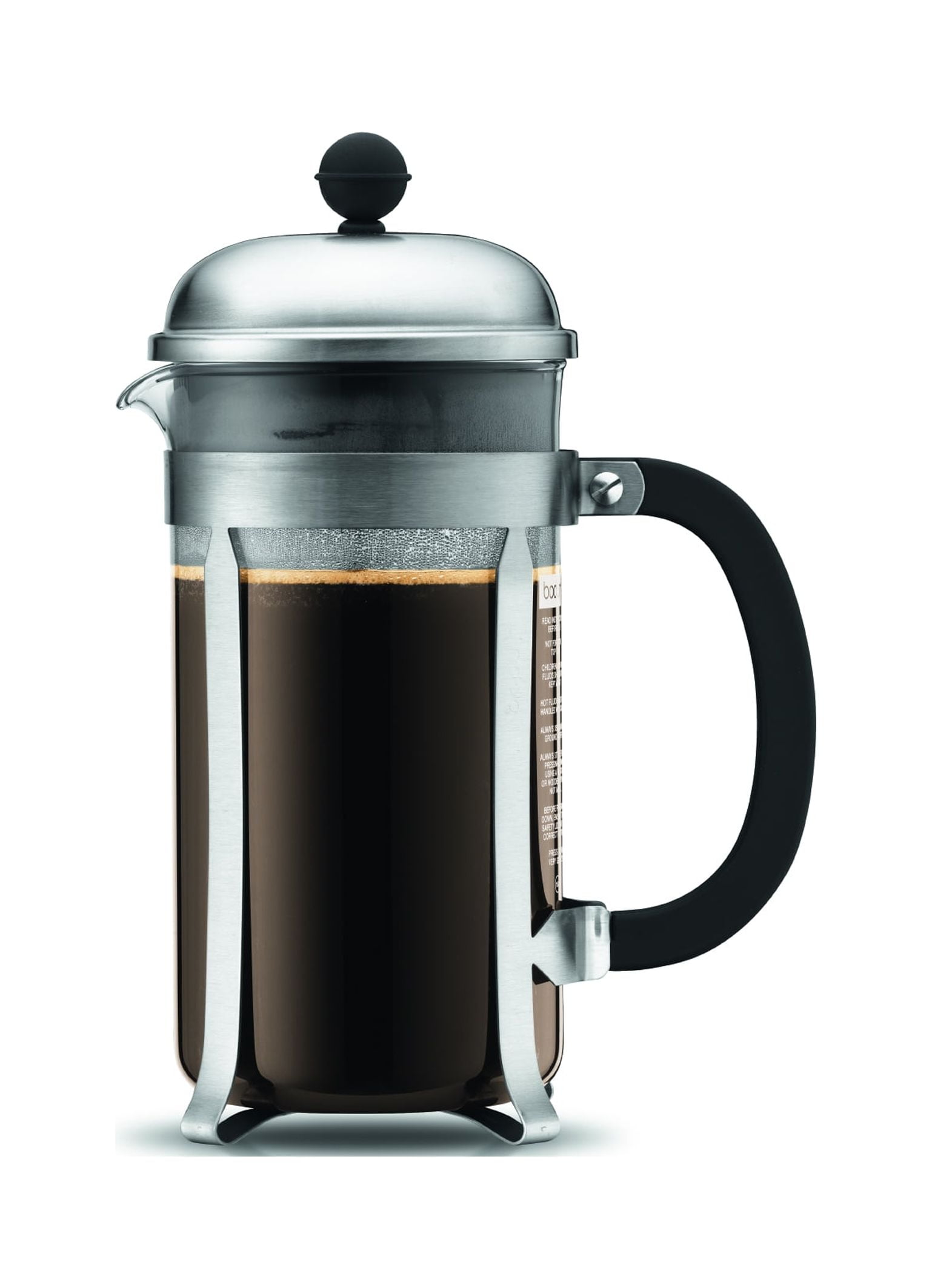  Bodum Chambord French Press Coffee Maker with BPA-Free Tritan  Plastic Shatterproof Carafe, 12 Ounce, Chrome: Home & Kitchen