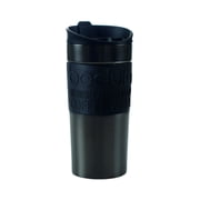 Bodum Double Wall Travel Mug, 12 oz, Stainless Steel, Gunmetal