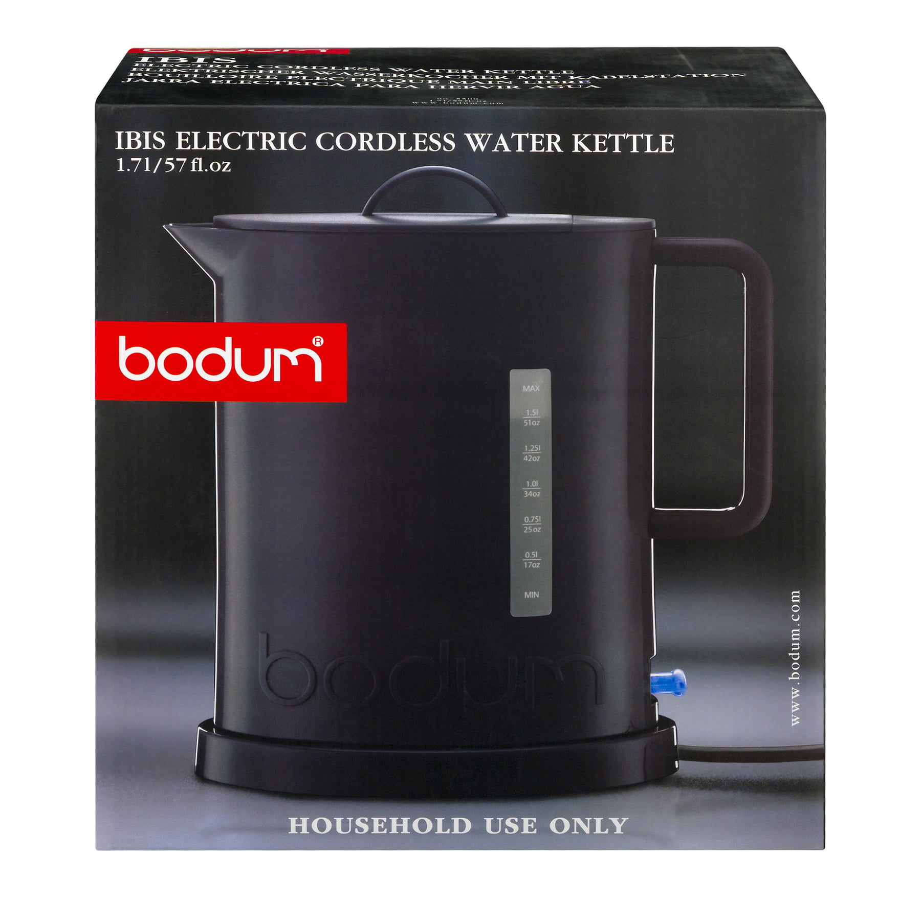 Bodum Ibis Electric Water Kettle in Black – Whole Latte Love