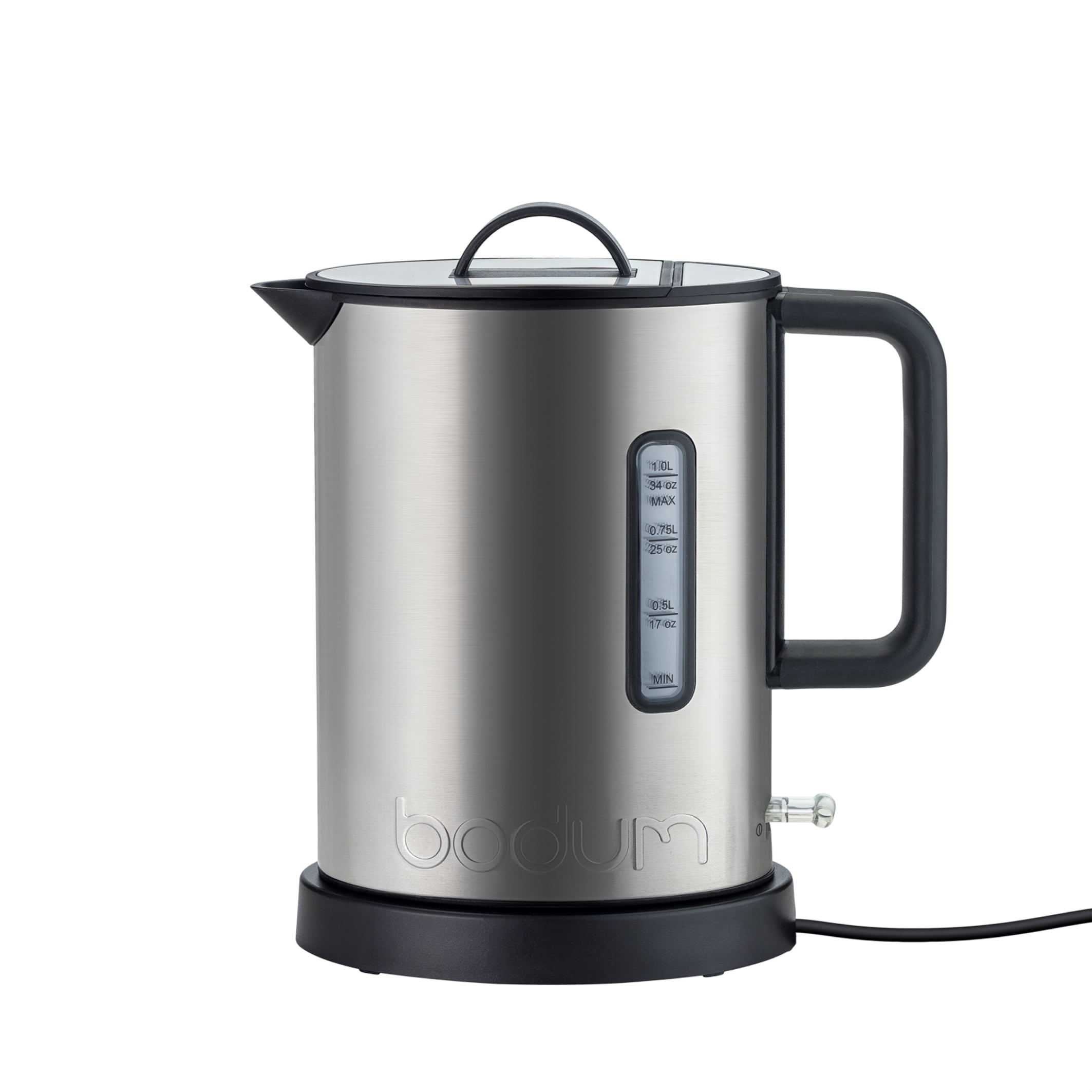 Bodum IBIS Stainless Steel Electric Water Kettle,1.0L, 34 oz, Matte
