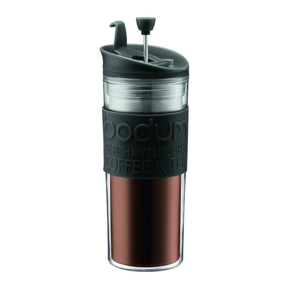 Bodum Travel French Press Tumbler, 15 Ounce, Black