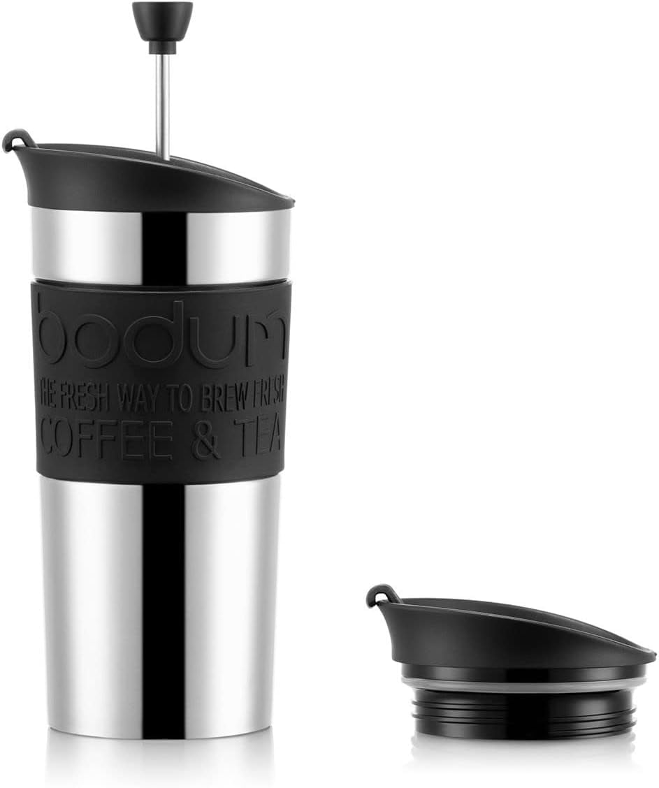 Bodum Travel Mug Vacuum Insulated with Interchangeable French Press