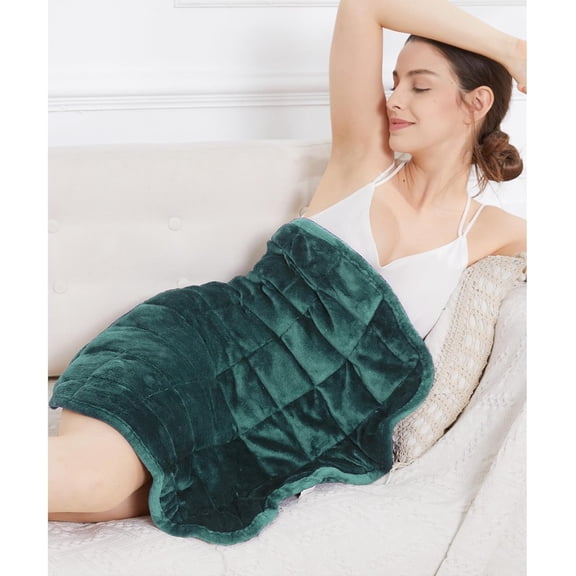 Body 6.5lb Patented Compact Weighted Blanket I Perfect for Relaxation, Sleeping & Travel l I Glass Bead Filled, Machine Washable (29" x 24") - Bone