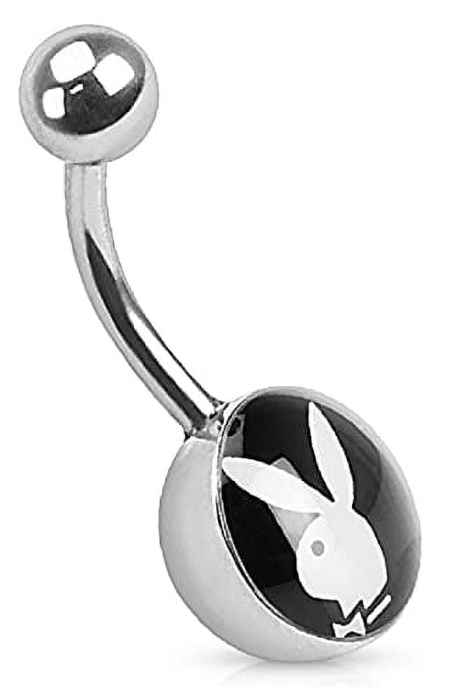 Body Accentz Belly Button Jewelry 14g Surgical Steel Playboy Graphic ...