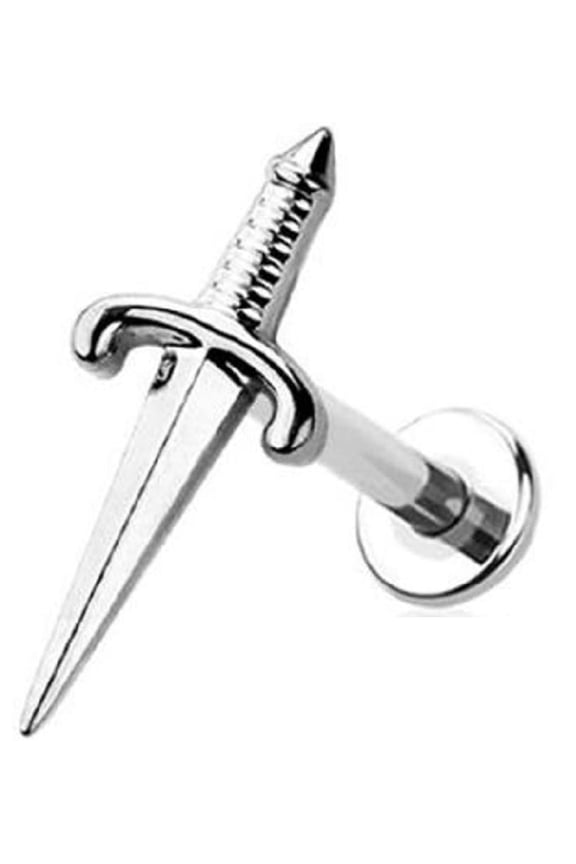 Labret Implant Grade Titanium Steel Cartilage, Barbell Dagger