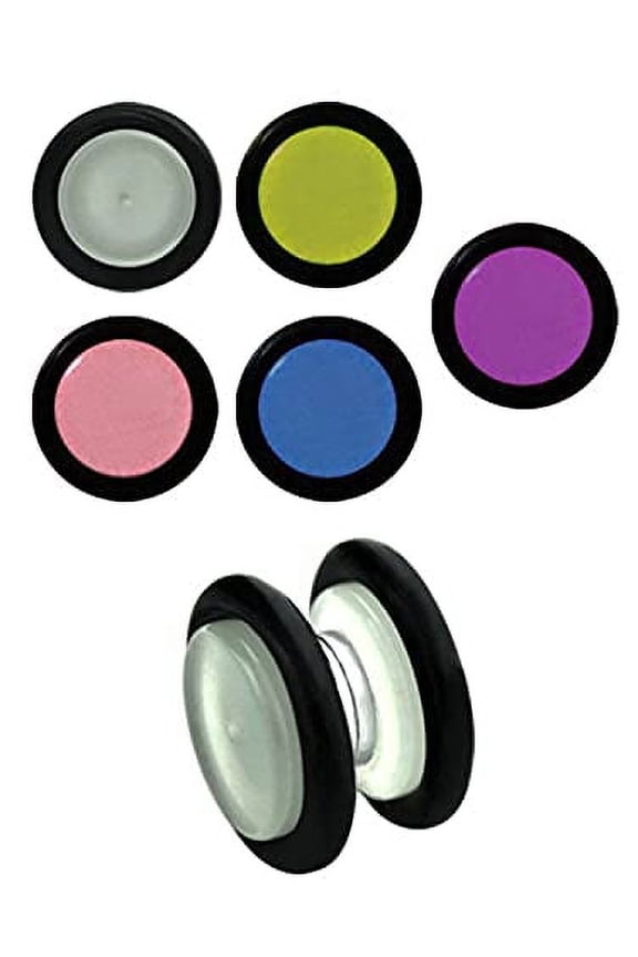 Magnetic Glow in The Dark Cheater Fake Plug with Silicone O-Rings Size 8mm (Pink)