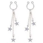 Body Accentz Nipple Rings Non Pierce Non-Piercing Clip On Stars Pair