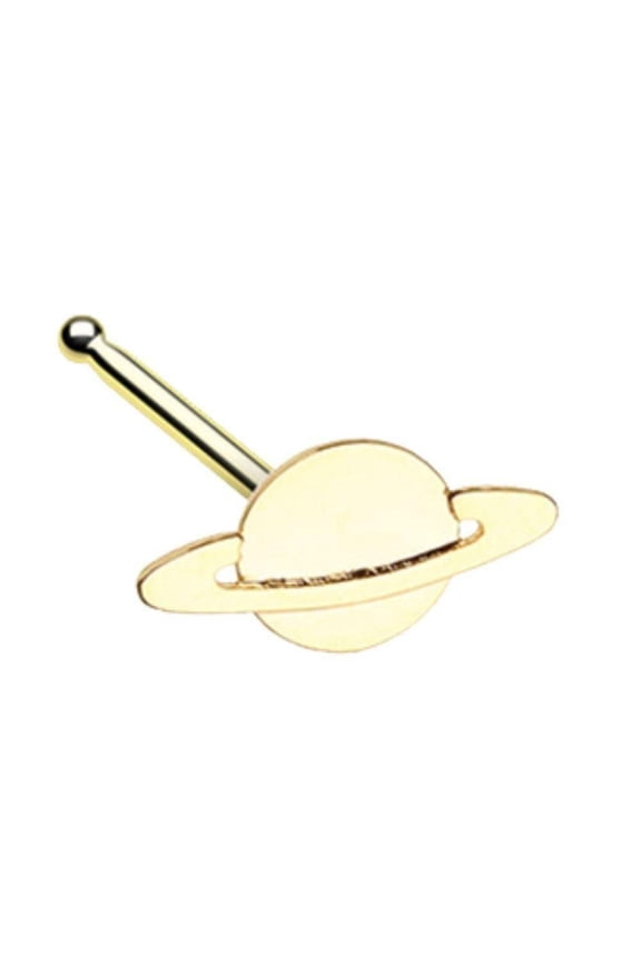 Nose Ring Golden Saturn Planet Nose Stud Ring Ring Stud 20g