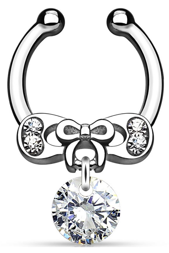 Septum Chain IP Brass Non-Piercing Septum Hanger