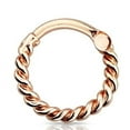 thumbnail image 1 of Body Accentz Septum Clicker 16 Gauge Rope Hoop 16g, 1 of 1