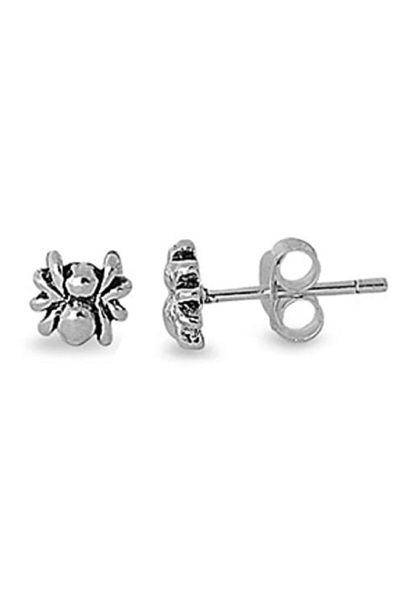 Sterling Silver Stud Earrings - Spider Post