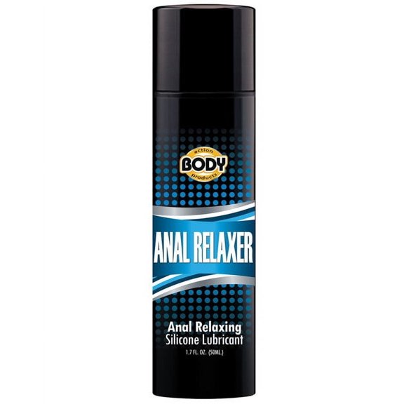 Body Action Anal Relaxer Silicone Personal Lubricant, 1.7 oz