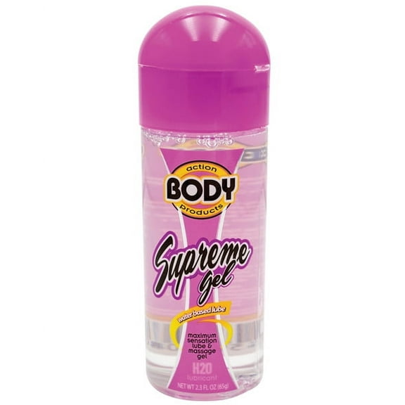 Body Action Supreme Gel, Water Based Personal Lubricant, 2.3 oz