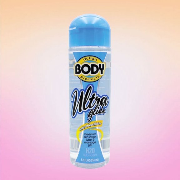 Body Action Ultra Glide Water Based Personal Gel Lubricant, 8.5 oz
