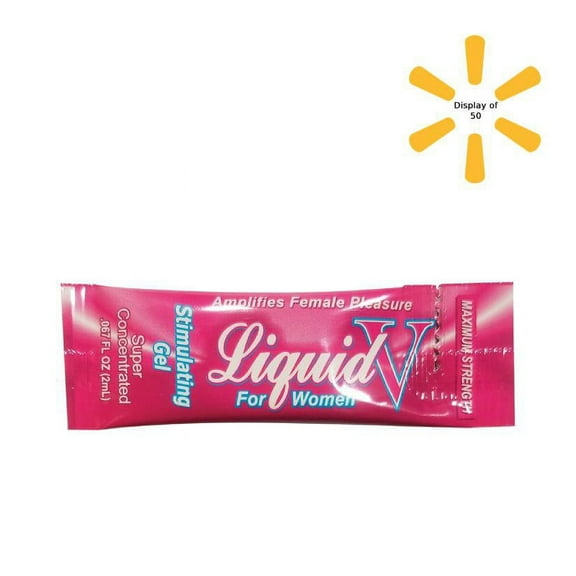 Body Action's Liquid V For Women Stimulating Gel 2ml Foil - Display Of 50