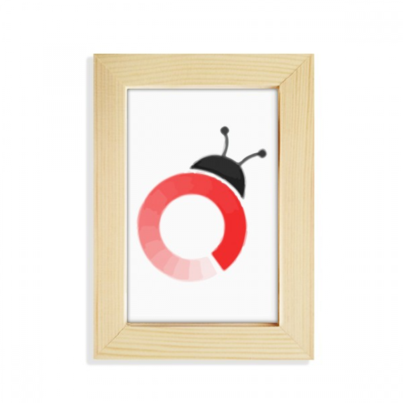 Body Antennae Ladybug Insects Desktop Display Photo Frame Picture Art Painting 5x7 inch