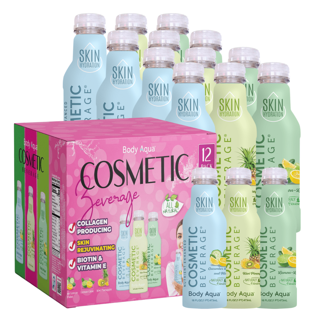 Body Aqua Vitamin Energy Drink Mixed Flavors Low Calorie Caffeine-Free 12 Pack 16 fl oz