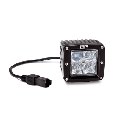 Body Armor 30033 3 Series LED Cube Lamp; Dual Row; 4D Optics; Spot Beam; Pair; w/Wiring Harness And Switch;