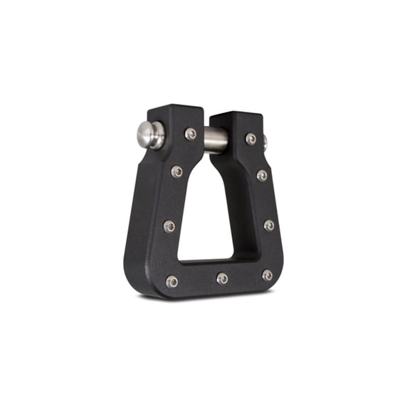 Body Armor 4x4 Mega D-Ring Black Single Part 5141-B * Heavy-Duty 18,000 lbs Capacity Automotive D-Ring with Reversible Finish