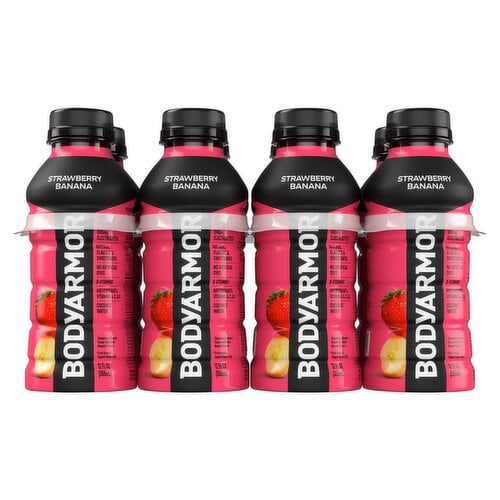 Bodyarmor Electrolyte Sports Superdrink, 12 Ounce Bottles (Pack of 8) (Strawberry Banana)