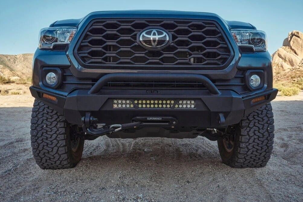 Body Armor TC-19339W, Automotive Bumper, corner protection for Toyota Tacoma 2016-2023 Black