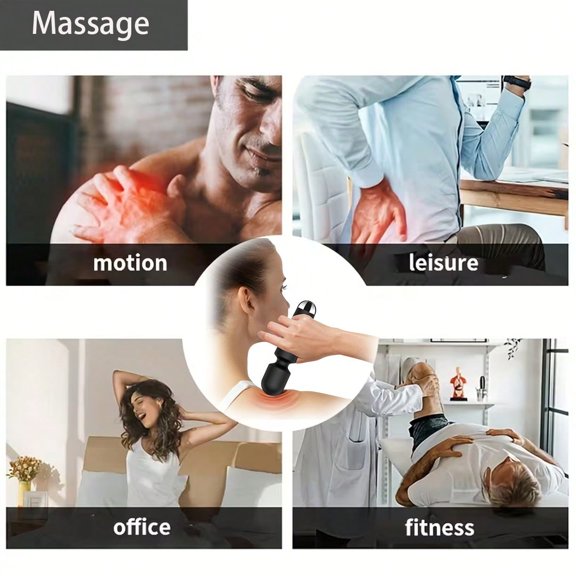 Body Back Relaxation Massager - Mini - Travel - 9 Speeds 19 Modes - for Back - Foot - Arm Muscle Relaxation