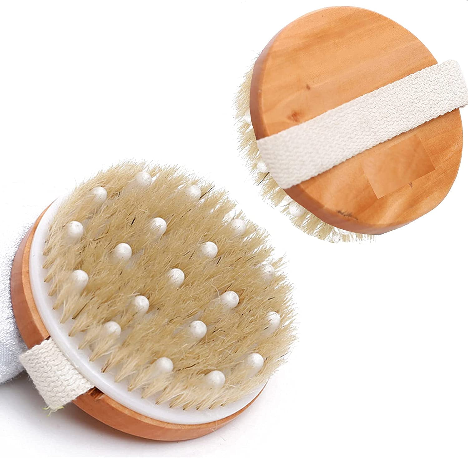 Body Back Shower Brush, Exfoliating, Natural Bristles - Walmart.com
