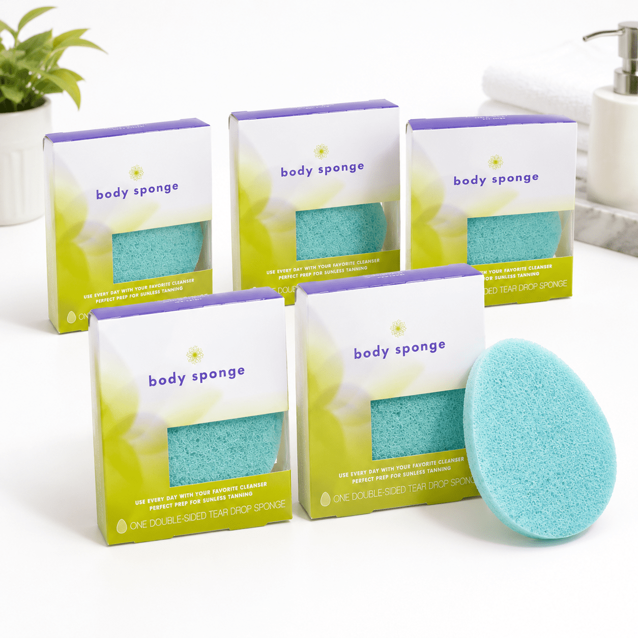 Body Bath Sponge, 1 Count (Pack of 1), Gentle Scrubber for Skin ...
