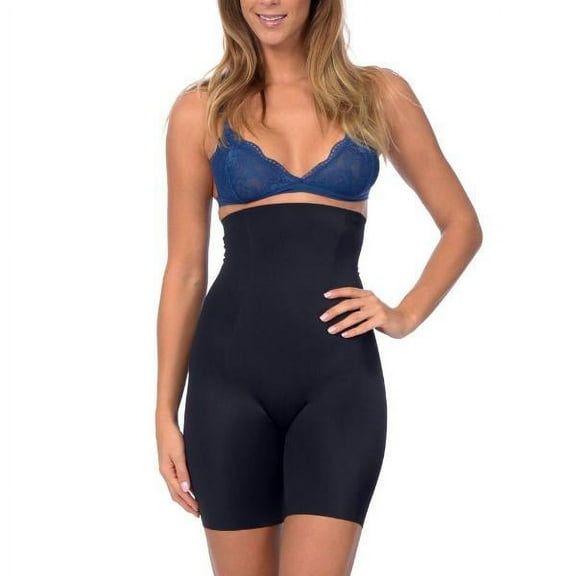 Body Beautiful shapewear Extra Hi Waist Long Boy Leg Shaper with Targeted Double Front Panel