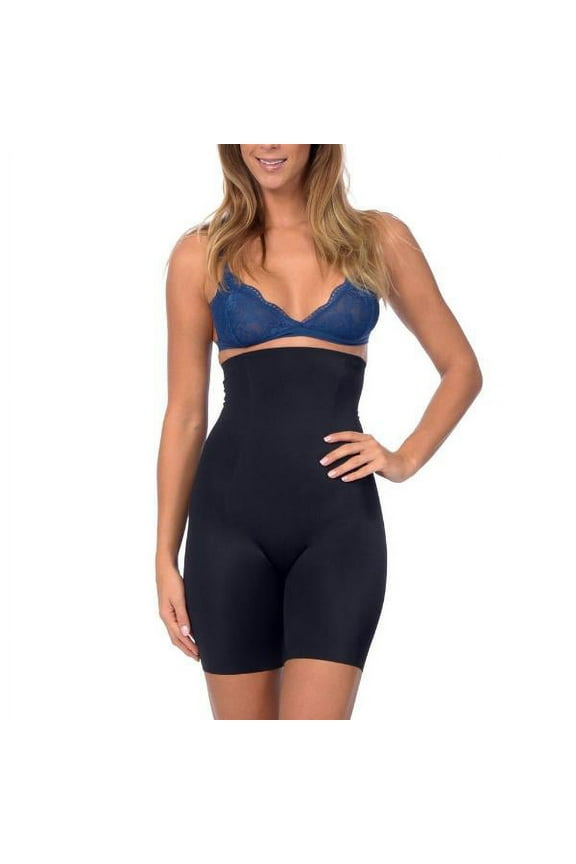 Extra Hi Waist Long Boy Leg Shaper with Targeted Double Front Panel