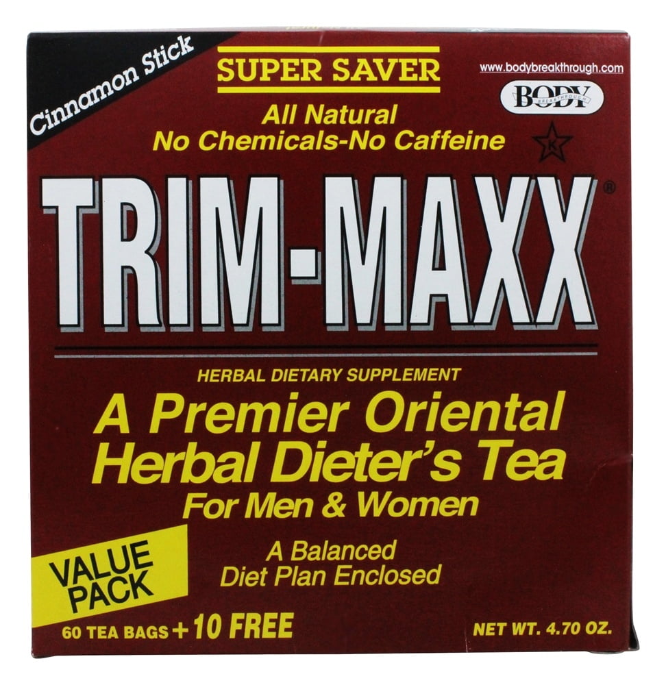 Body Breakthrough TrimMaxx Herbal Dieter's Tea For Men and Women Cinnamon Stick 70 Tea Bags