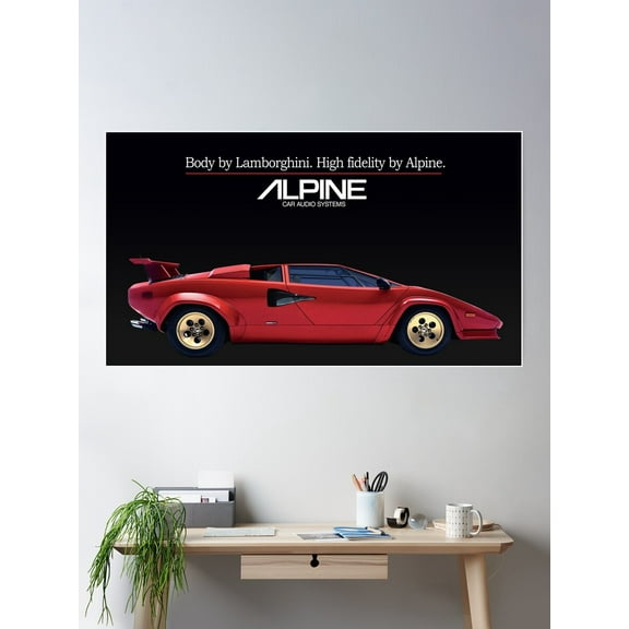 Body By Lambo Poster Wall Art, Modern Wall Decor For Living Room Bedroom, 16x24 UNFRAMED