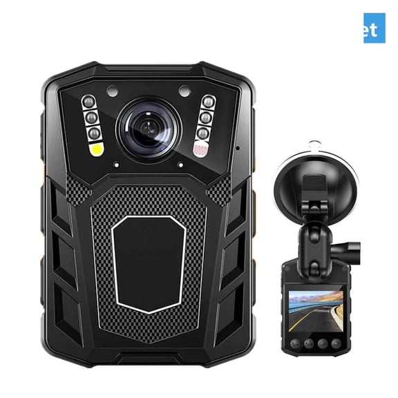 Body Camera 1080P Police Camera Infrared Night Vision Cam For Cars Suction Cup Mount 64GB Car DV Video Recorder Mini Camera ,Ultra HD