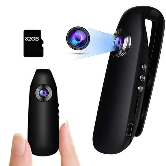 Body Camera HD 1080P Wearable Portable Pocket Cam, 3H Video Recording, Motion Detection, 64GB Support, Fast Record for Home/Office