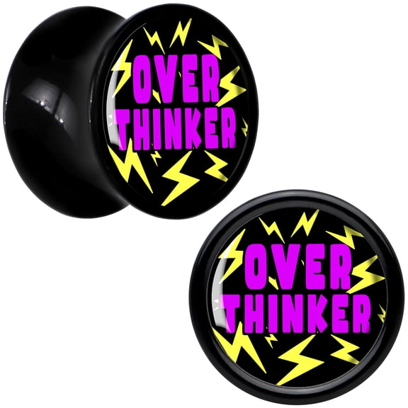 Body Candy 0 Gauge Over Thinker Impact Acrylic Saddle Plug Set