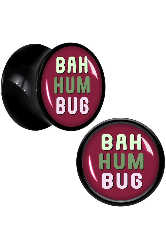 00 Gauge Bah Humbug Holiday Grouch Acrylic Saddle Plug Set