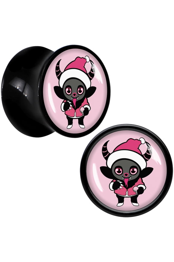 00 Gauge Krampus Cutie Christmas Holiday Acrylic Saddle Plug Set