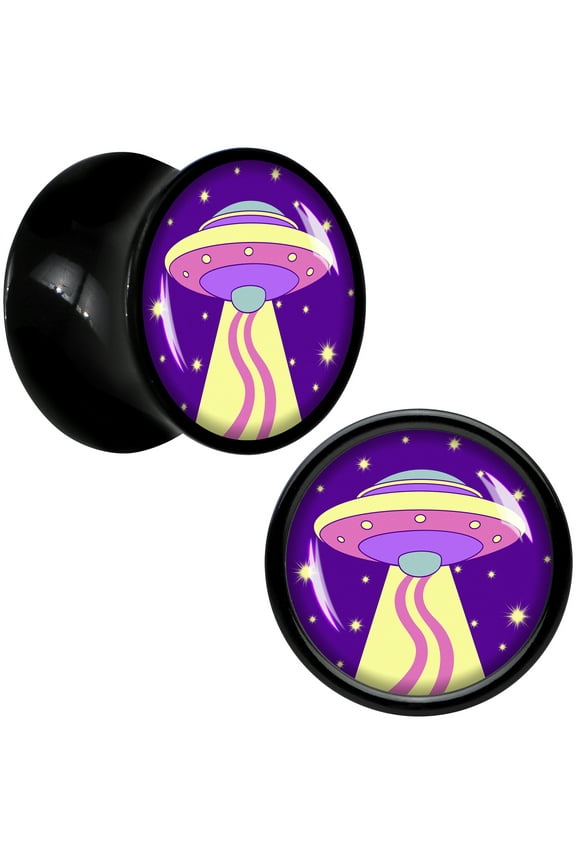 00 Gauge Style Space Invasion UFO Acrylic Saddle Plug Set