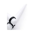 thumbnail image 1 of Body Candy 00G 2Pc Unisex Ear Expanders White Acrylic Straight Taper Ear Stretching Kit Set of 2 10mm, 1 of 3