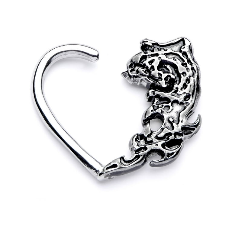 Daith Piercing Heart Shaped Tragus Earring Body Candy 10mm Body