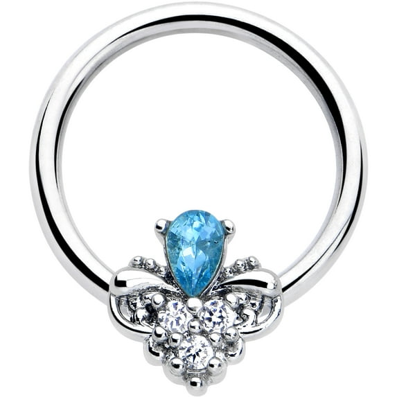 Body Candy 16G 316L Stainless Steel Style Simplicity Captive Nipple Horseshoe Nose Cartilage BCR Captive Ring 3/8